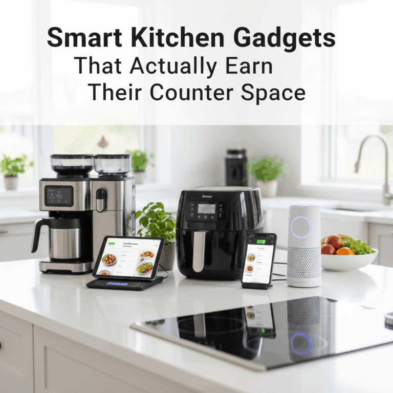 Professional blog header image for article titled: Smart Kitchen Gadgets That Actually Earn Their Co