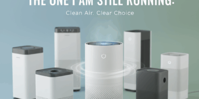 Professional blog header image for article titled: I Tested Six Air Purifiers for 6 Weeks: The One I