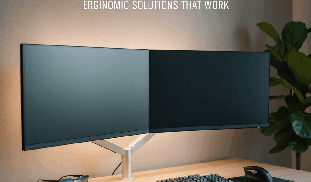 Professional blog header image for article titled: The Monitor Setup That Actually Fixed My Eye Stra