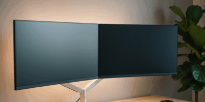 Professional blog header image for article titled: The Monitor Setup That Actually Fixed My Eye Stra