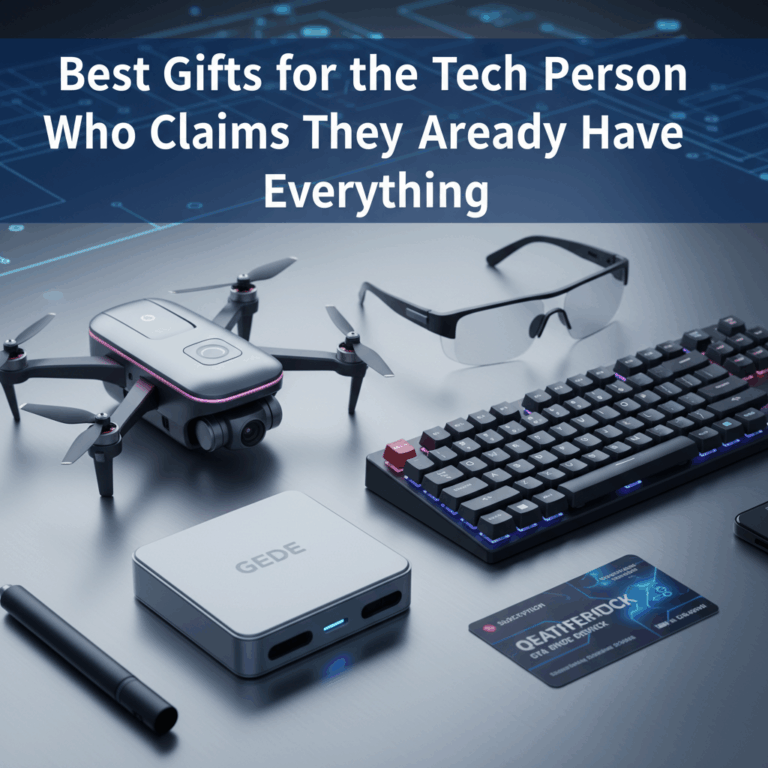Professional blog header image for article titled: Best Gifts for the Tech Person Who Claims They Al